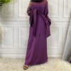 Embroidery Satin Abaya