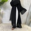 Three Layer Chiffon Abaya