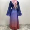 Gradient Chiffon Abaya