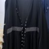 Pearl Rhinestone Decor Diamond Abaya with pockets