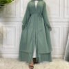 Two Layer Chiffon Abaya