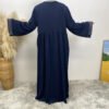 Pearl Rhinestone Decor Diamond Abaya with pockets