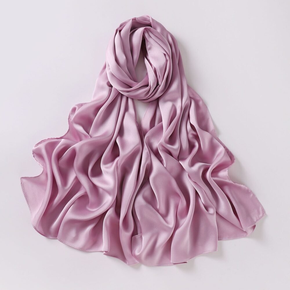 Imitated Silk Texture Muslim Women Headscarf Chiffon Hijab