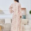 Diamond Embroidered Floral Kaftan Dress