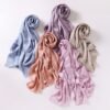 Imitated Silk Texture Muslim Women Headscarf Chiffon Hijab