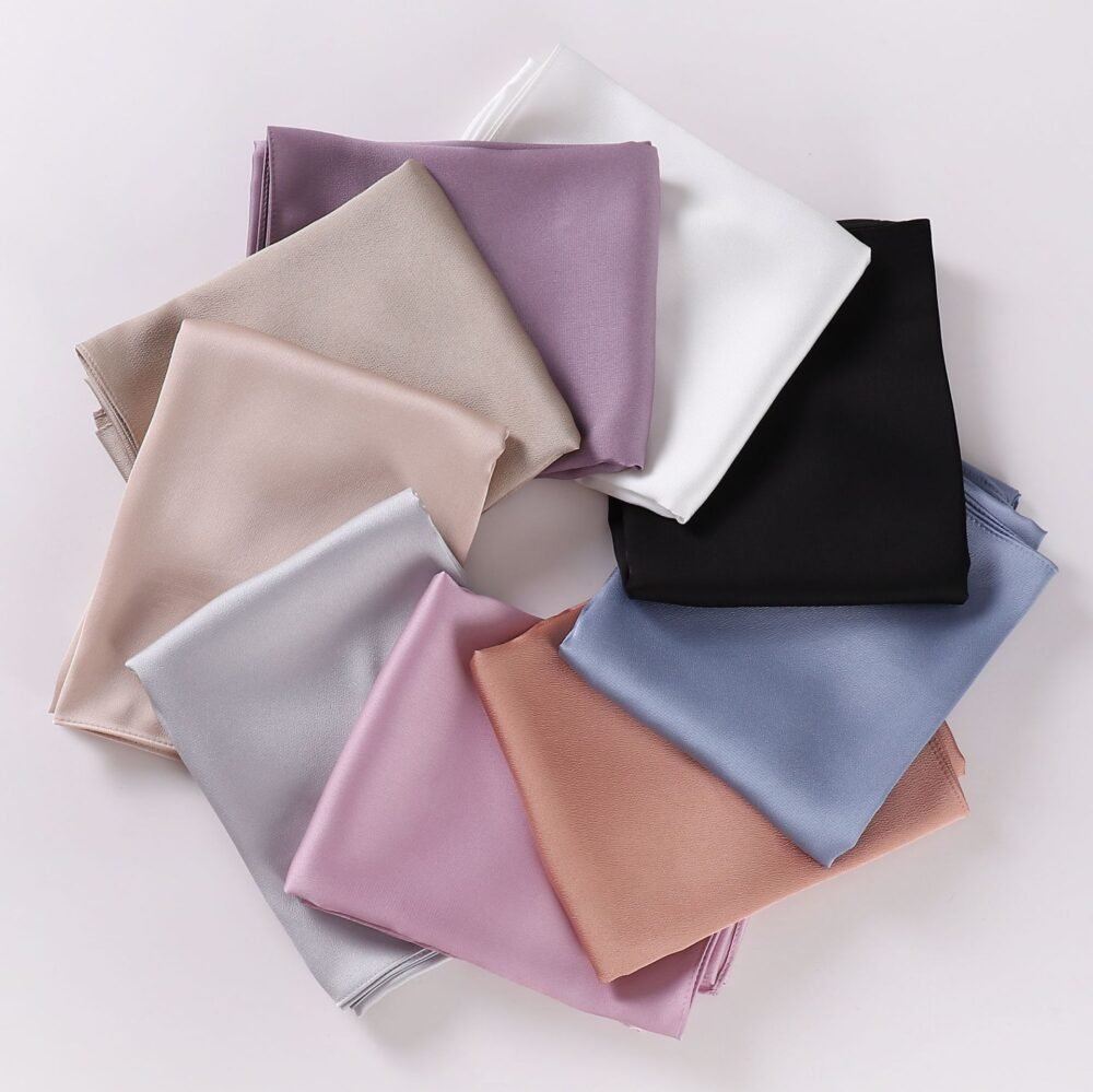 Imitated Silk Texture Muslim Women Headscarf Chiffon Hijab