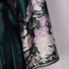 Floral Embroidered Green Kaftan Dress