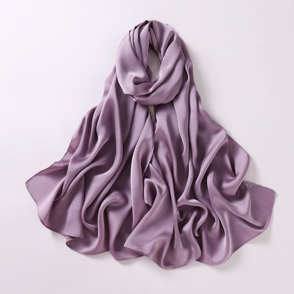 Imitated Silk Texture Muslim Women Headscarf Chiffon Hijab