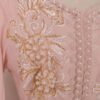 Pearl Decor Beads Embroidered Pink Kaftan Dress