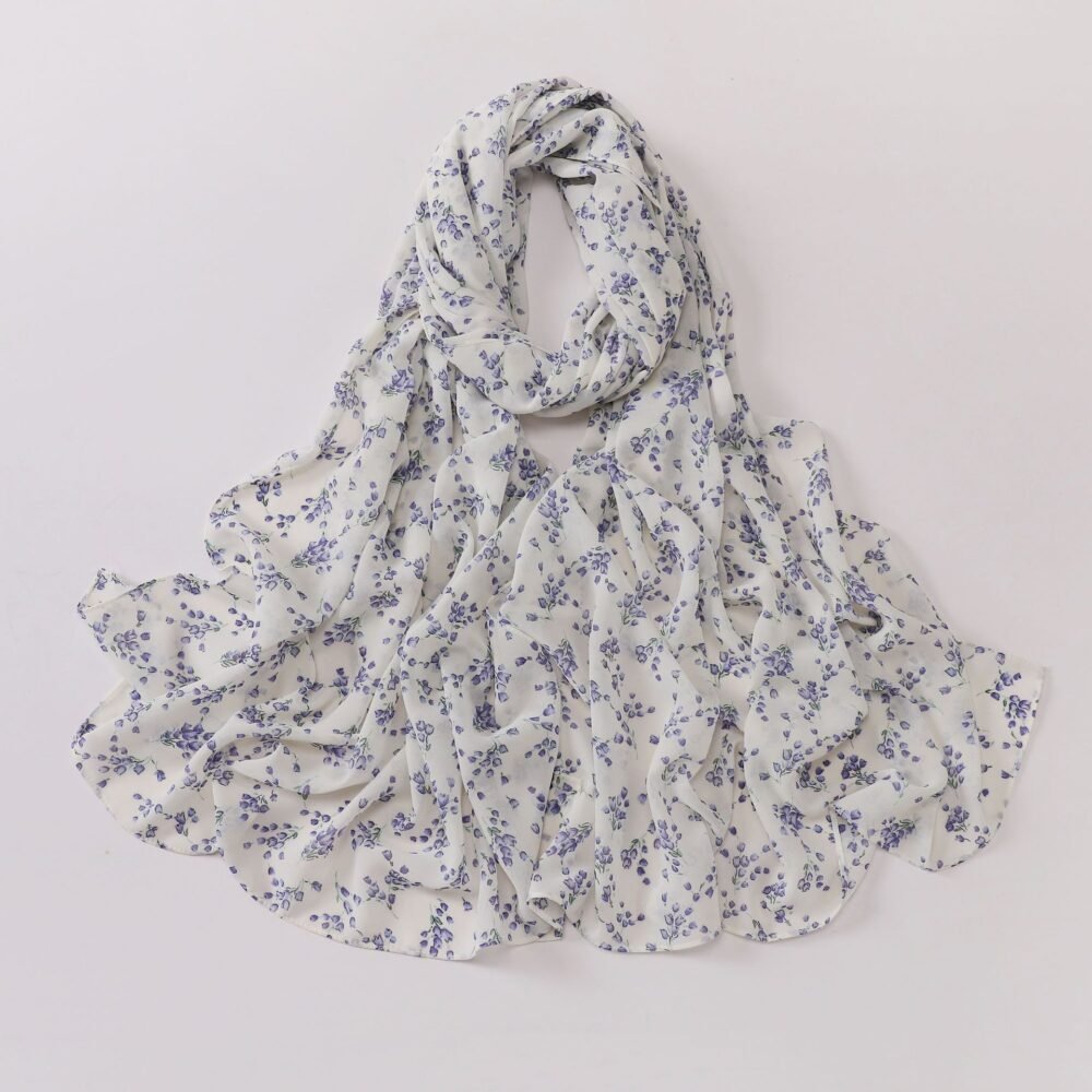 Cute Floral Chiffon Headscarf Hijab