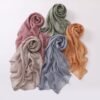 Muslim Women Headscarf Crinked Chiffon Hijab