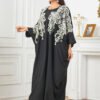 Dolman Sleeve Embroidered Traditional Muslim Kaftan