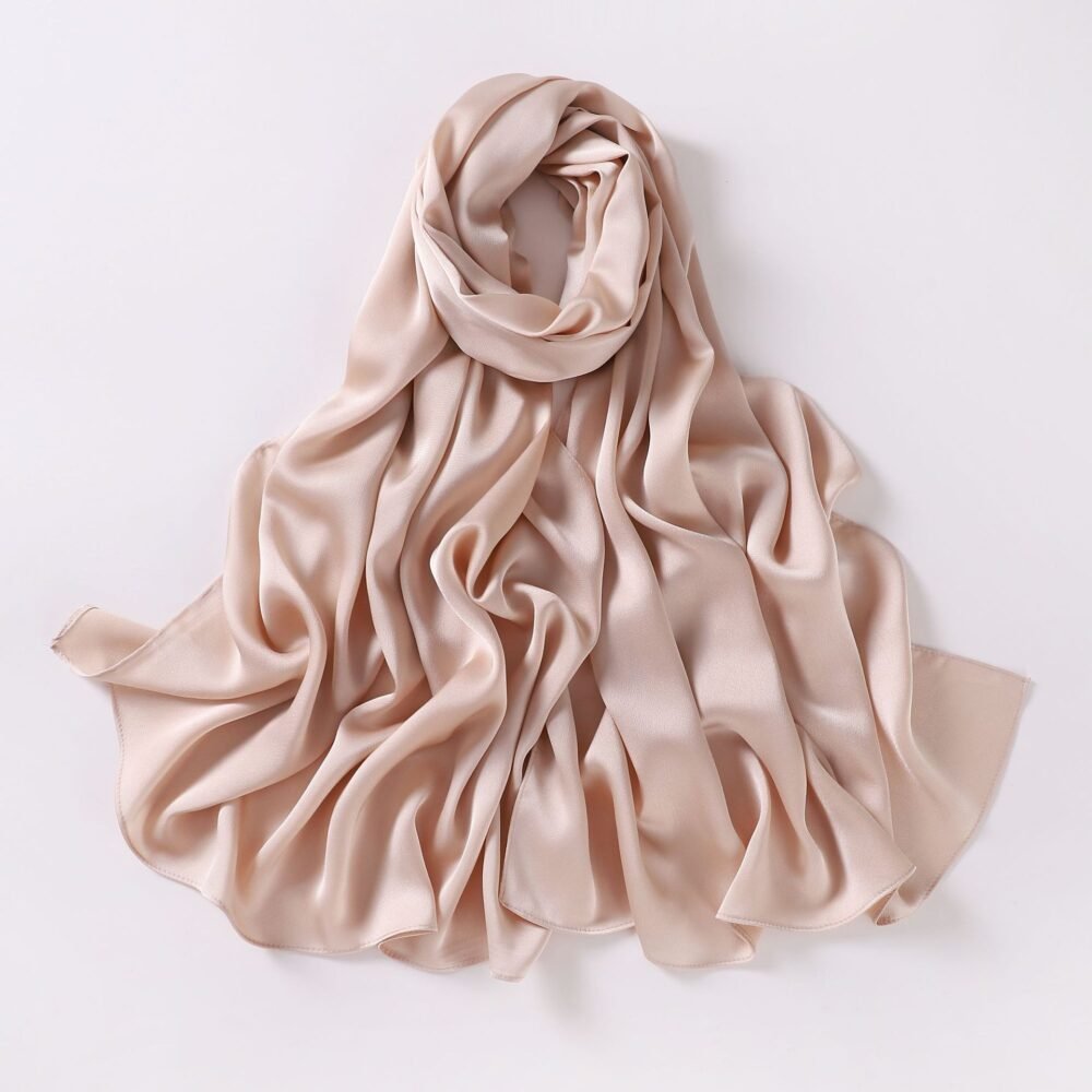 Imitated Silk Texture Muslim Women Headscarf Chiffon Hijab