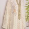 V Notched Collar Beaded Muslim Caftan Dress