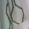 Sequins Beading Embroidered Chiffon Mint Green Kaftan Dress