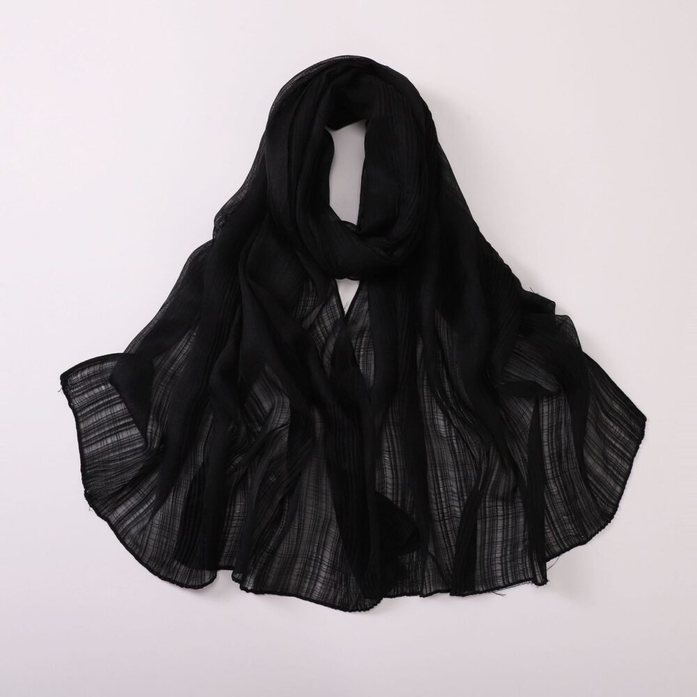 Muslim Women Headscarf Crinked Chiffon Hijab