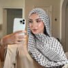 Keffiyeh Printed Chiffon Hijab